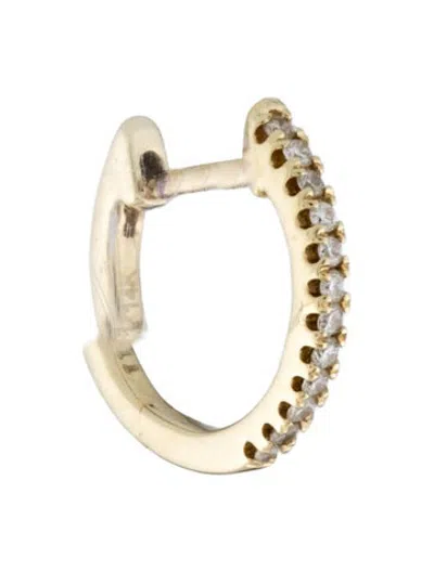 Pre-owned Ila 14k Diamond Pixie Huggie Hoop Single Earring In Multicolor