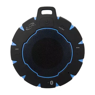 Ilive Isbw157 Waterproof Bluetooth Wireless Speaker In Black