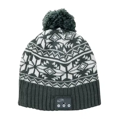 Ilive Knit Beanie With Built-in Bt Speaker In Gray