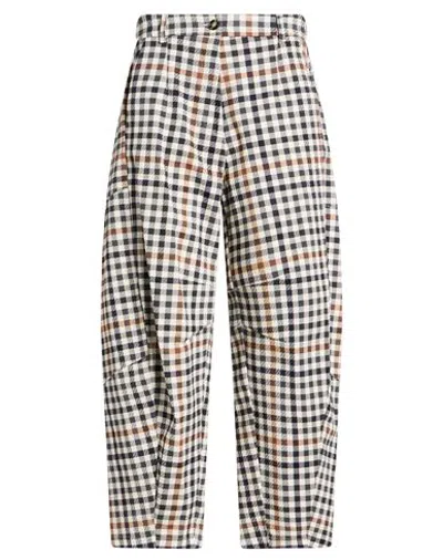 Imperial Woman Pants Black Size S Cotton, Elastane In Multi