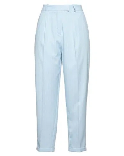 Imperial Woman Pants Sky Blue Size L Polyester, Viscose