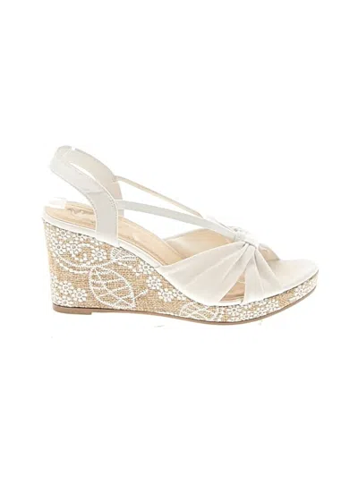 Pre-owned Impo Wedges In Ivory