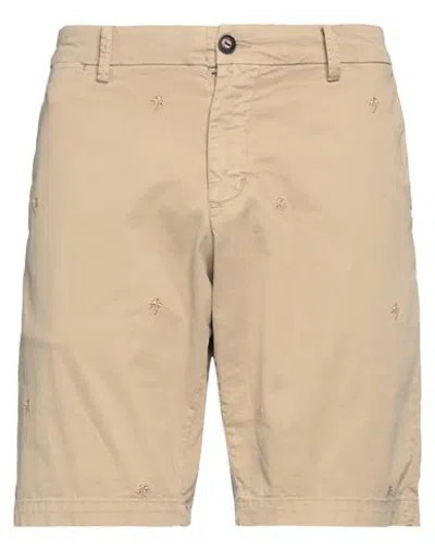 Impure Man Shorts & Bermuda Shorts Sand Size 38 Cotton, Elastane In Beige