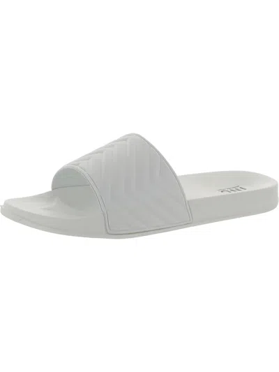 Inc Xander Womens Casual Flat Pool Slides In White