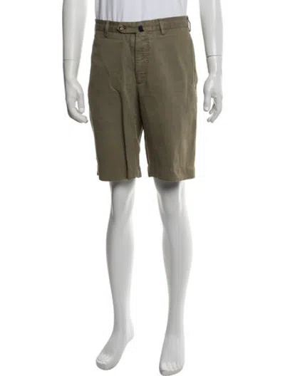 Pre-owned Incotex Chino Shorts In Green