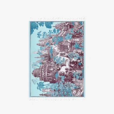 Inoui Editions Women's Fouta Towel In Turquoise In Blue