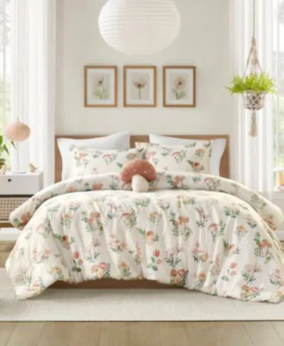 Intelligent Design Gwen Mushroom Garden Comforter Sets In Brown