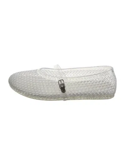 Pre-owned Intentionally Blank Pvc Sandals In Silver