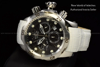 Pre-owned Invicta Rare  Men's Venom Ed Black Dial Chronograph Unique Swiss Watch