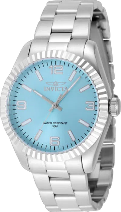Invicta Stainless Steel Blue Dial Watch