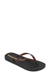 Ipanema Ana Flip Flop In Black/ Clear