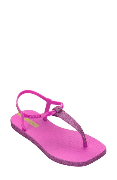 Ipanema Glitter Sandal In Pink/ Glitter Pink