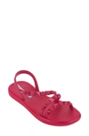 Ipanema Meu Sol Flatform Slingback Sandal In Hot Pink