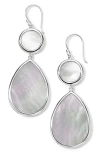 Ippolita Dot And Teardrop Mother-of-pearl Earrings In Silver