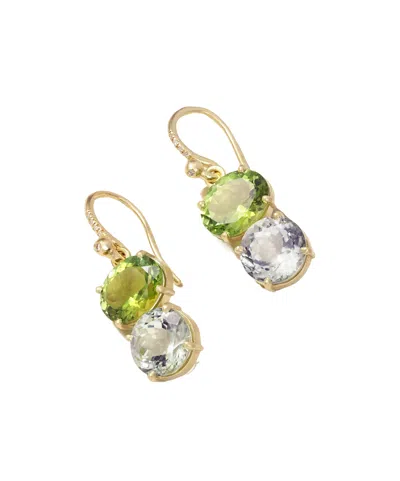 Irene Neuwirth 18-karat Gold, Tourmaline And Diamond Earrings In Multi