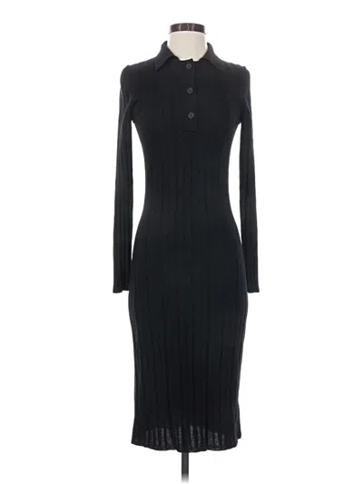 Pre-owned Iris & Ink Casual Dress In Black