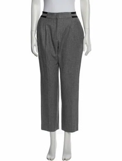 Pre-owned Iris Von Arnim Wool Straight Leg Pants In Grey