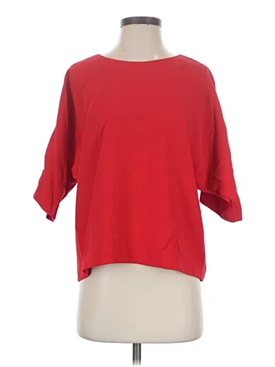 Pre-owned Iro 3/4 Sleeve Top Red Boatneck Tops