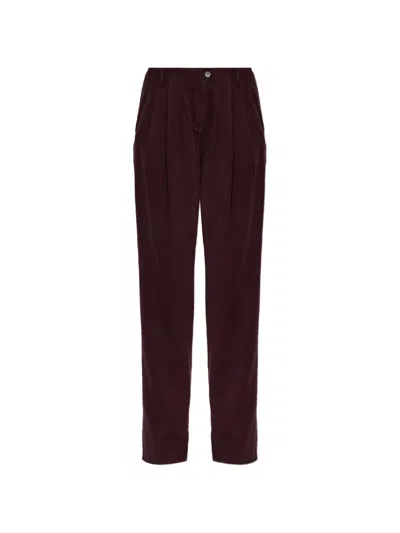 Iro Chasing Pleated Jeans In Red