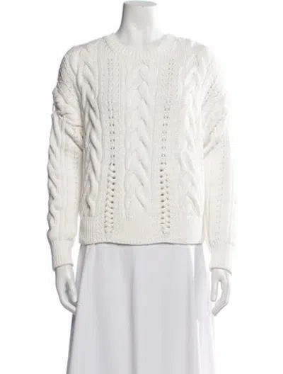 Pre-owned Iro Crew Neck Sweater In White