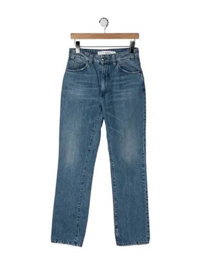 Pre-owned Iro High-rise Straight Leg Jeans In Blue
