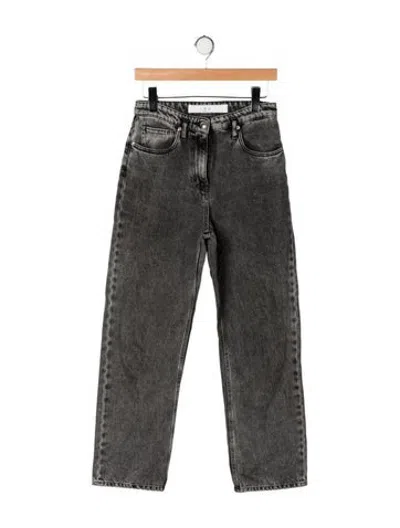 Pre-owned Iro High-rise Straight Leg Jeans In Grey
