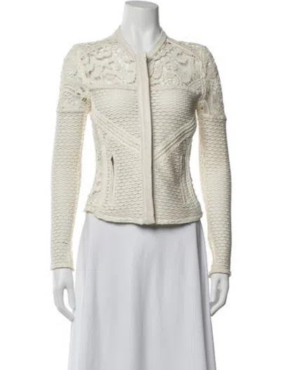 Pre-owned Iro Lace Pattern Jacket In White