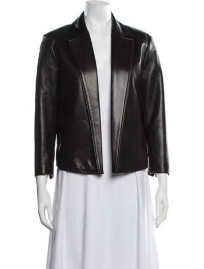 Pre-owned Iro Lamb Leather Blazer In Black