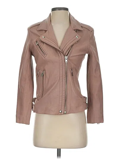 Pre-owned Iro Leather Jacket In Tan