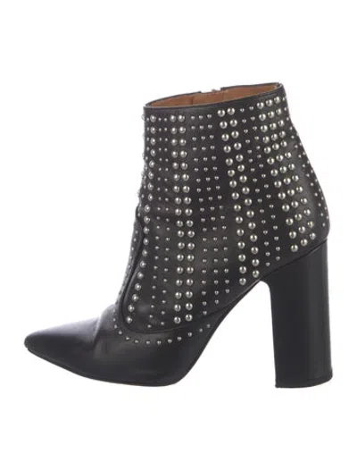 Pre-owned Iro Leather Patterned Boots In Black