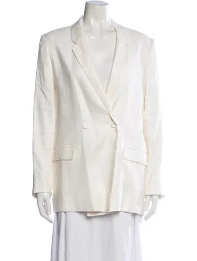 Pre-owned Iro Linen Blazer In White