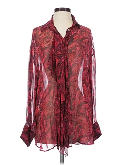 Pre-owned Iro Long Sleeve Blouse In Red