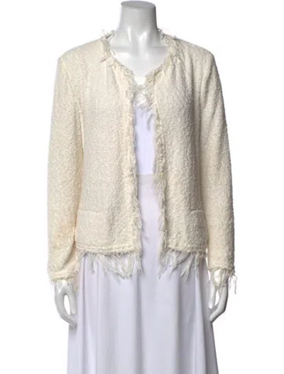 Pre-owned Iro Open Front Sweater In White