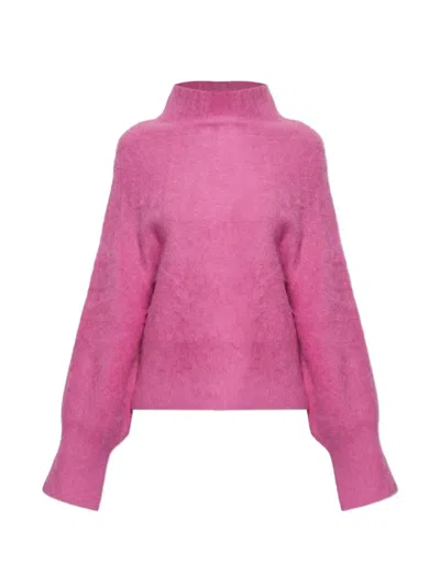 Iro Promisy Brushed-finish Sweater In Pink