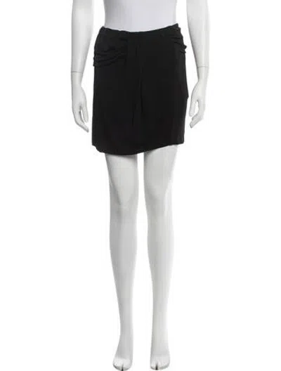 Pre-owned Iro Ruffle Embellishment Mini Skirt In Black