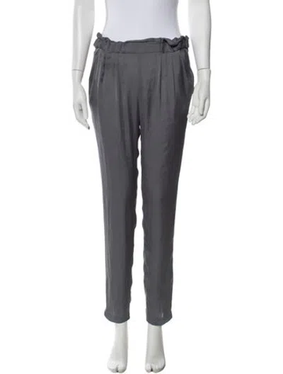 Pre-owned Iro Straight Leg Pants In Grey