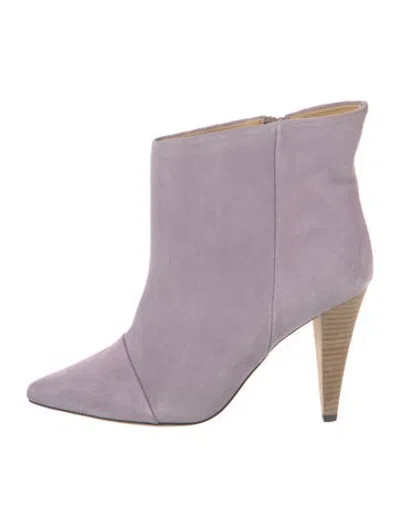 Pre-owned Iro Suede Boots In Purple