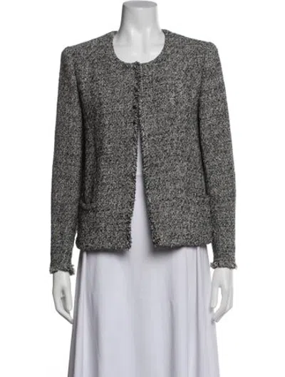 Pre-owned Iro Tweed Pattern Evening Jacket In Multicolor