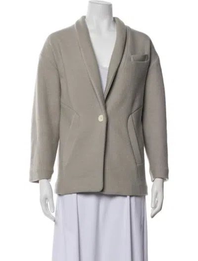 Pre-owned Iro Virgin Wool Coat In Grey