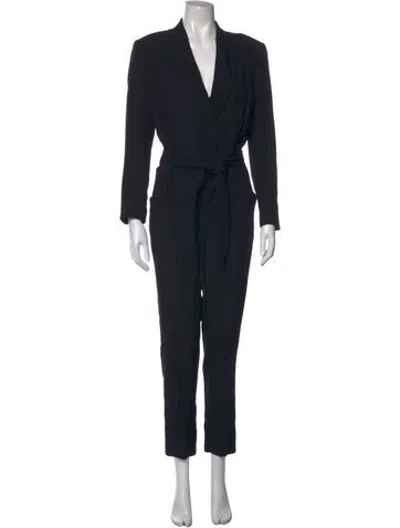 Pre-owned Iro V-neck Jumpsuit In Black