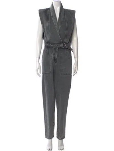 Pre-owned Iro V-neck Jumpsuit In Grey