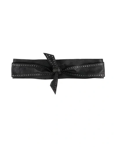 Iro Woman Belt Black Size 36 Shearling