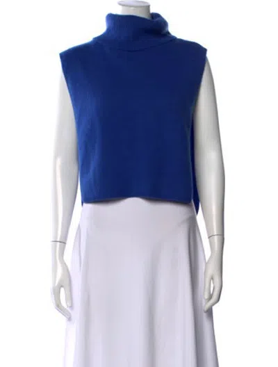 Pre-owned Iro Wool Turtleneck Sweater In Blue
