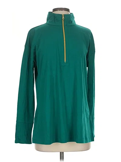 Pre-owned Isaac Mizrahi Live Turtleneck Sweater In Green
