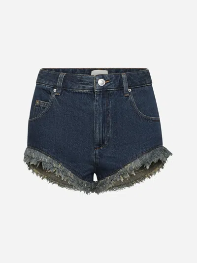 Isabel Marant Blue Denim Eneidao Mini Shorts