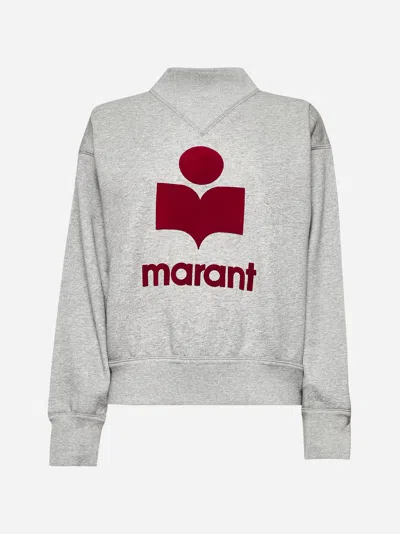 Isabel Marant Étoile Grey Cotton Moby Logo Sweatshirt