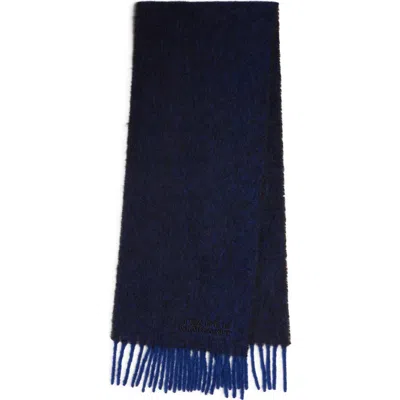 Isabel Marant Firny Alpaca Blned Fringe Scarf In Deep Red 70dd