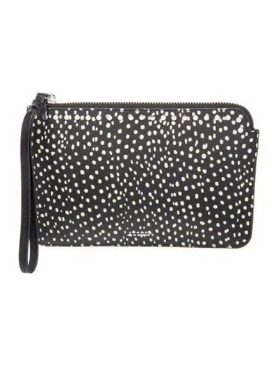 Pre-owned Isabel Marant Leather Clutch In Black