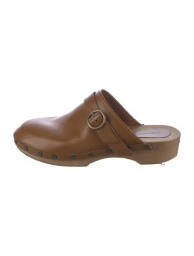 Pre-owned Isabel Marant Leather Mules In Brown