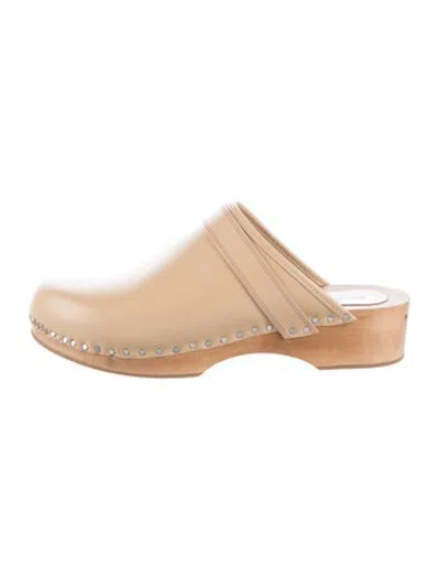 Pre-owned Isabel Marant Leather Mules In Neutrals